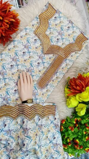 مخاوير ناعمة للبيت و لرمضان حرير إيطالي ذهبي